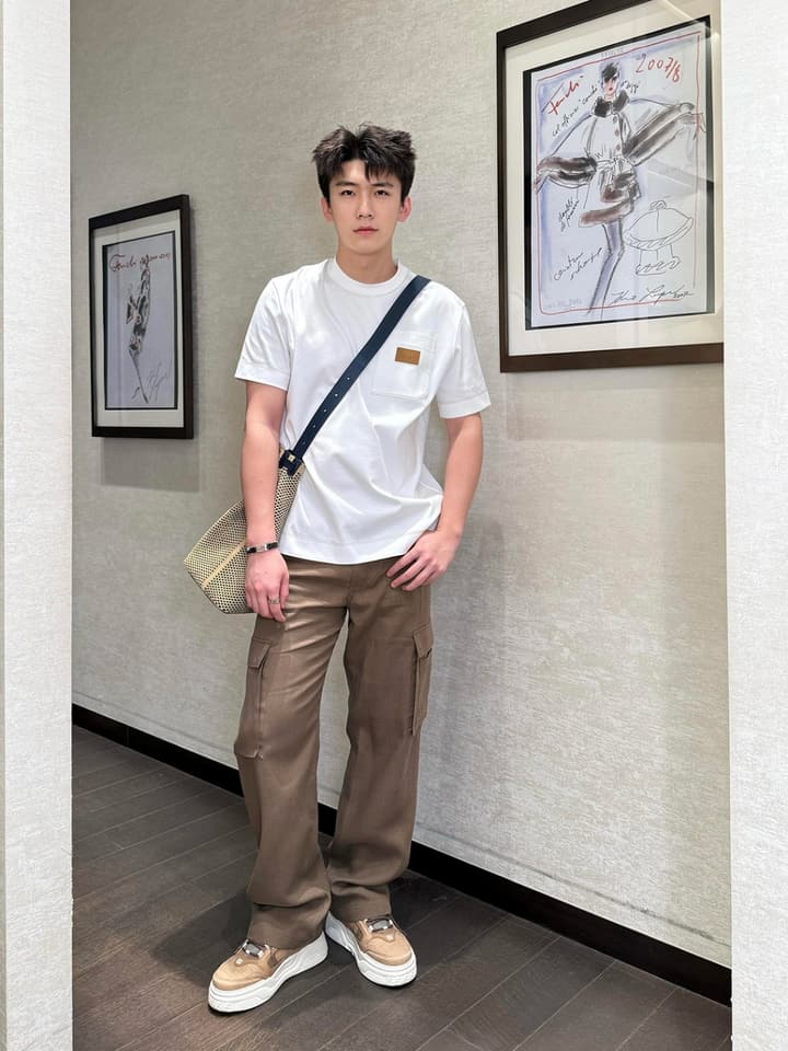 Fendi Leather Patch Logo Cotton T-Shirt – 26SS