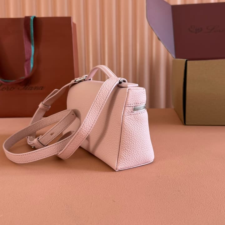 Loro Piana Extra Pocket L19 Crossbody Bag in Cream Gold Hardware