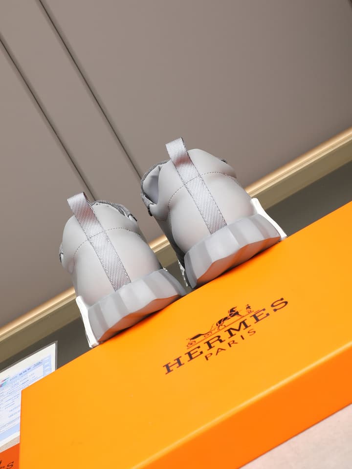 Hermès Bouncing Men's Sport Sneakers in Navy Blue