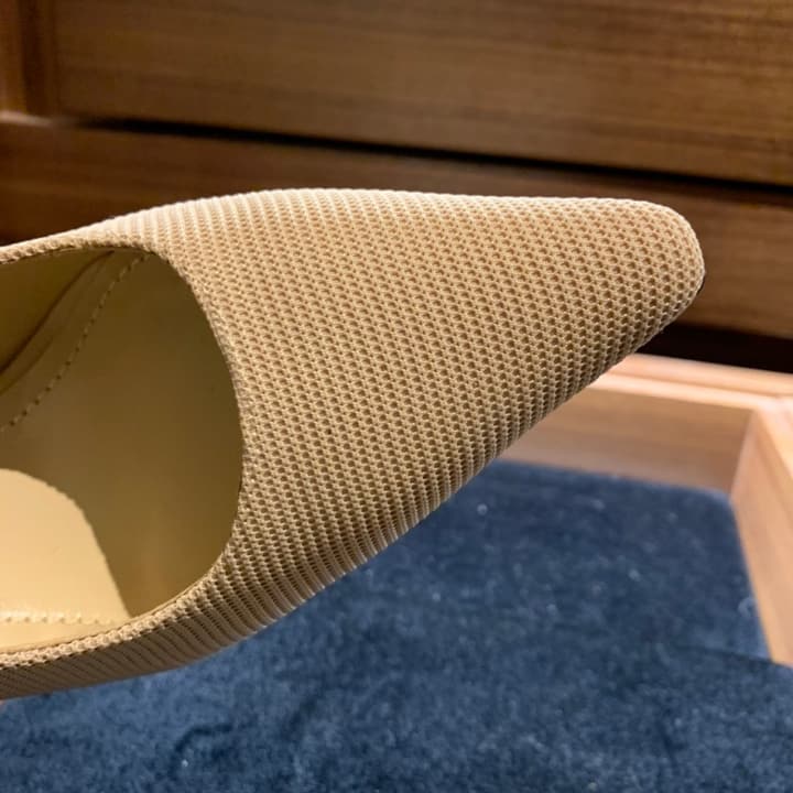 Dior J'Adior Technical Fabric Slingback Pumps in Apricot Technical Fabric