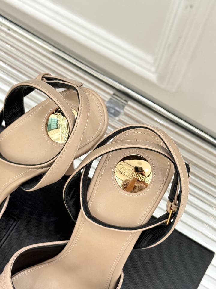 Saint Laurent High-Heel Sandals – 25SS in Black Suede