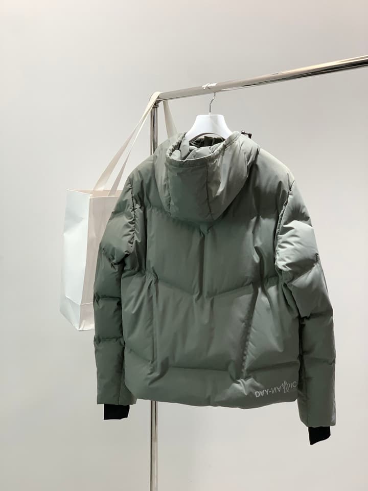 Moncler Casual Hooded Down Jacket – 2025FW in Sage Green