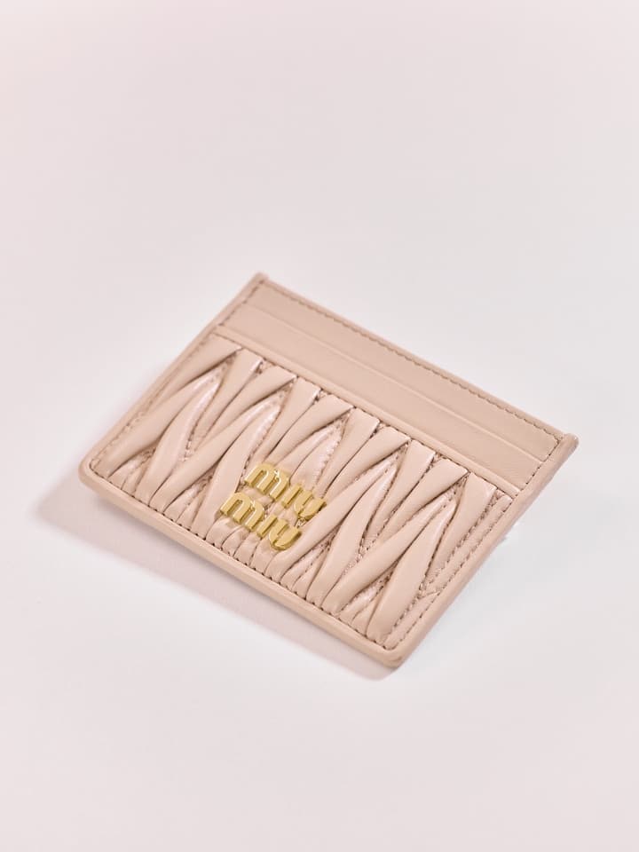 Miu Miu Matelassé Lambskin Card Holder