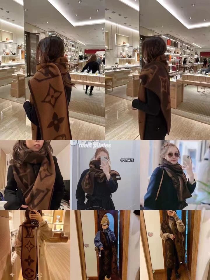 Louis Vuitton Cashmere Jacquard Scarf