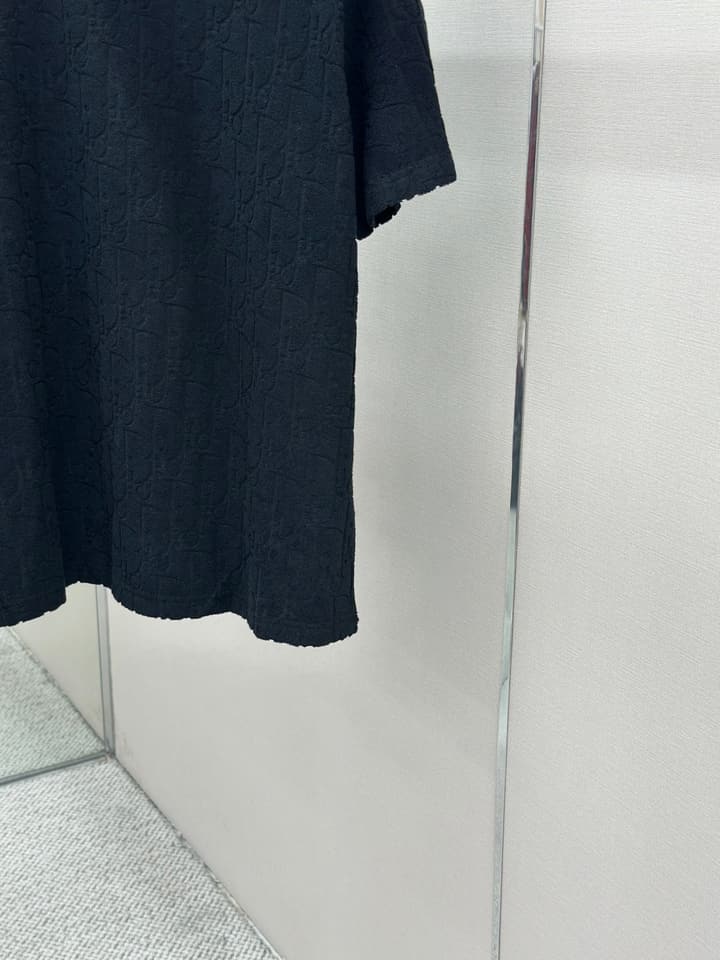 Dior Oblique Jacquard Loose Fit T-Shirt in Black