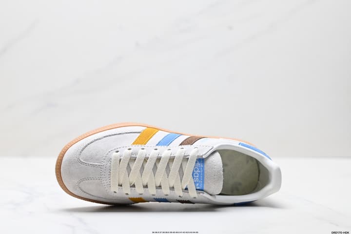 Adidas Handball Spezial Retro Suede Sneakers in Burgundy White Stripes