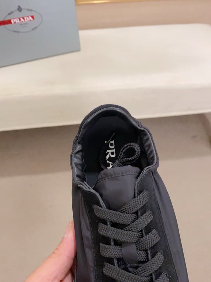Prada Men's Air Cushion Suede Sneakers