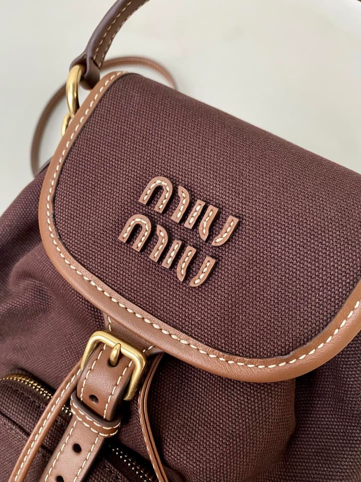 Miu Miu Canvas Backpack