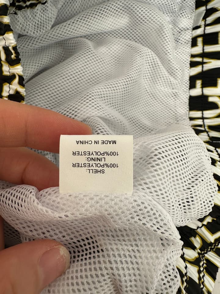 Versace Men's Casual Beach Shorts – 2025SS Collection in Black Gold Baroque Print