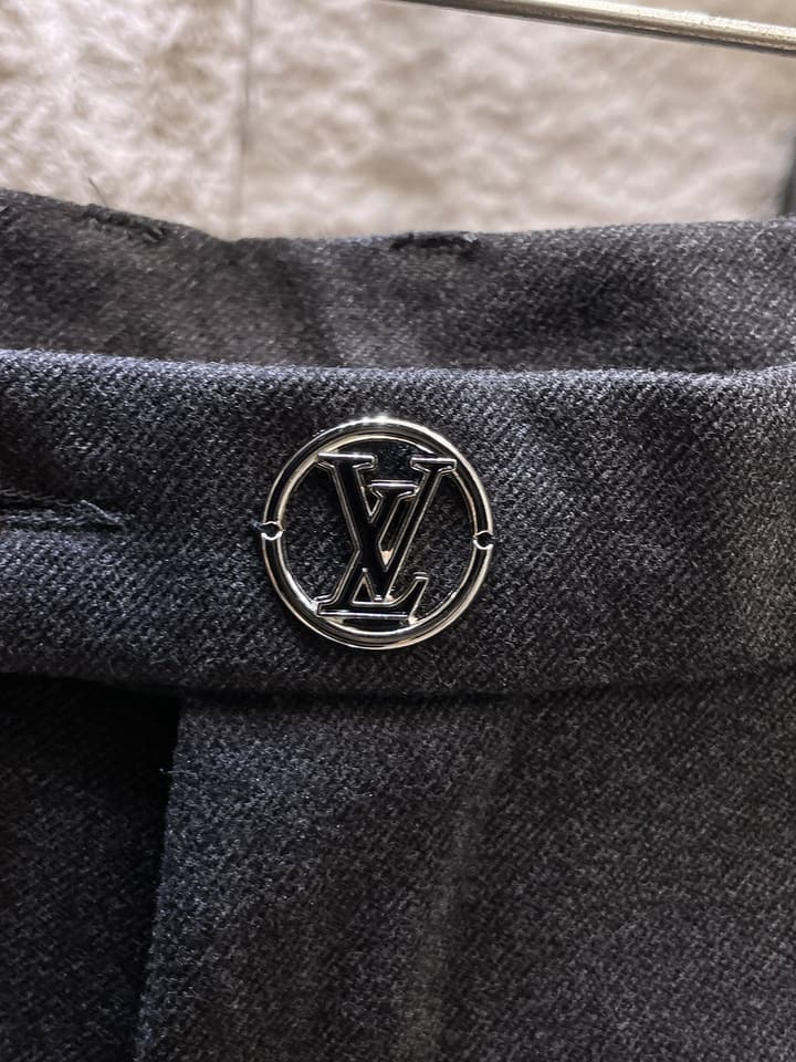 Louis Vuitton Wool Blend Dress Trousers – Autumn/Winter Collection in Black