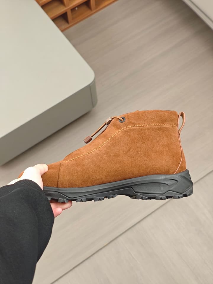Zegna Triple Stitch™ Monte Luxury Casual Shoes in Black Leather High-top