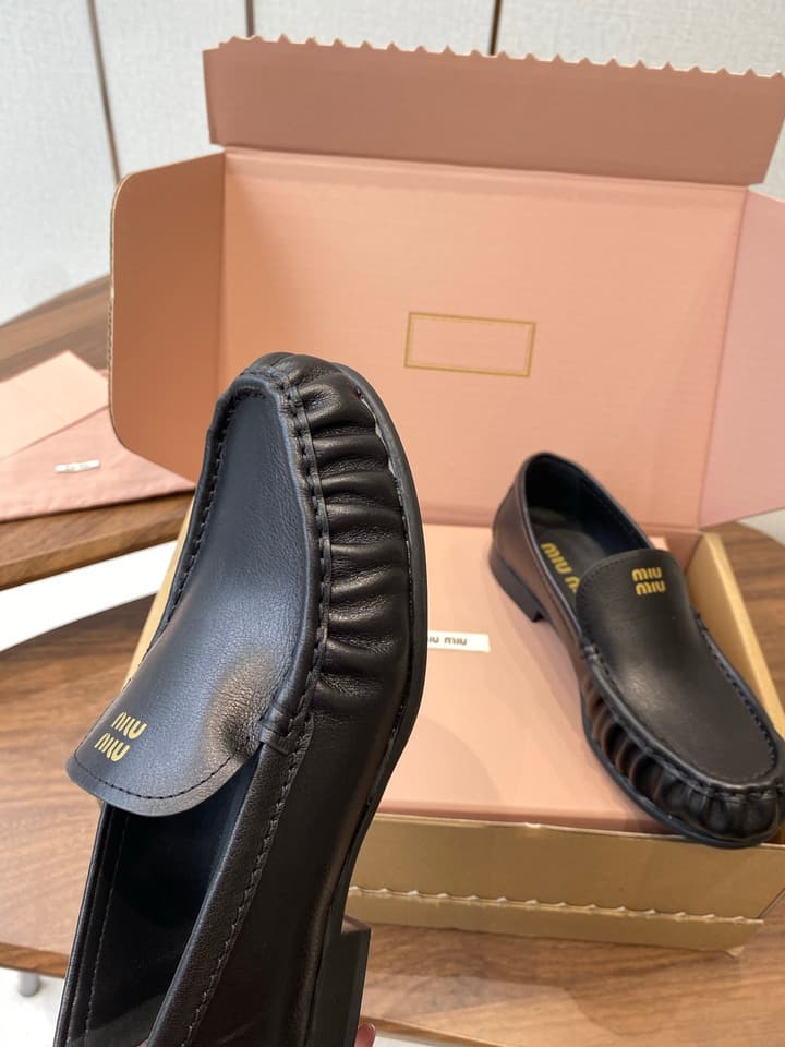 Miu Miu Loafers – 25SS Autumn/Winter Collection in Black Suede