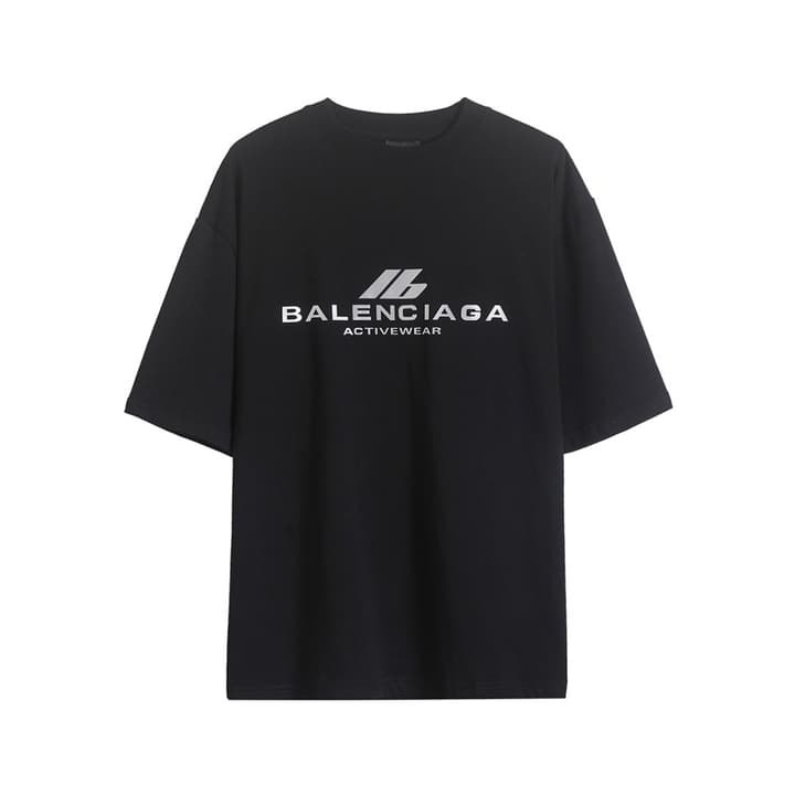Balenciaga Large Logo Laser Reflective T-Shirt – 26SS in Black
