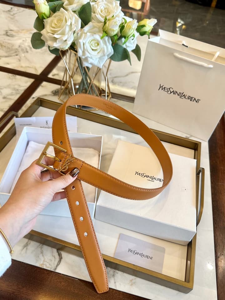 Saint Laurent Classic Leather Belt – 3.0cm