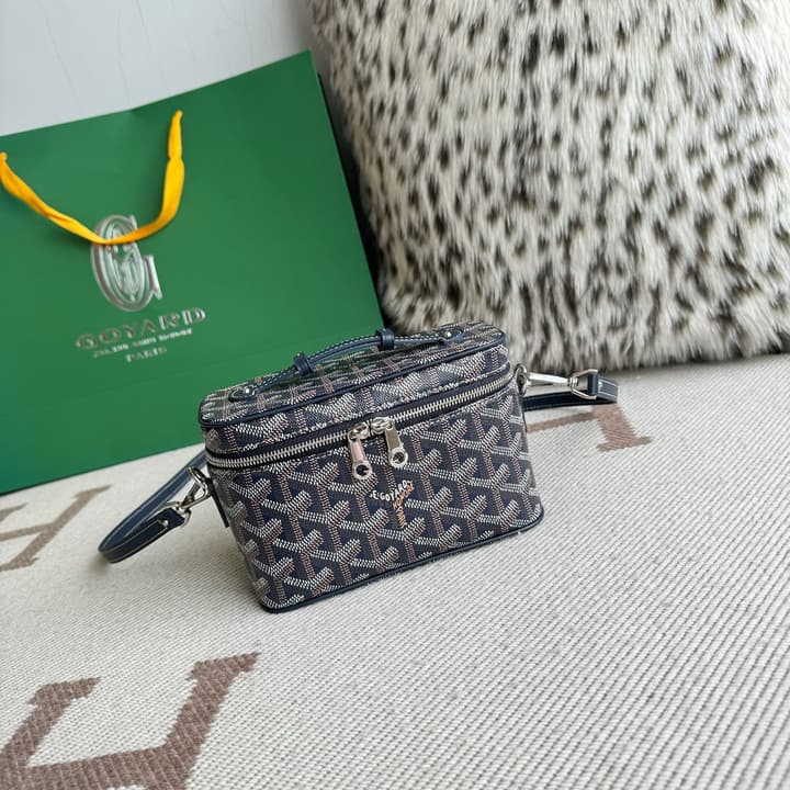 Goyard Muse Mini Vanity Case in Bright Orange Goyardine