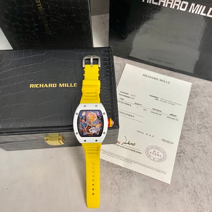 Richard Mille RM 88 Automatic Tourbillon Smiley Watch in Matte Black