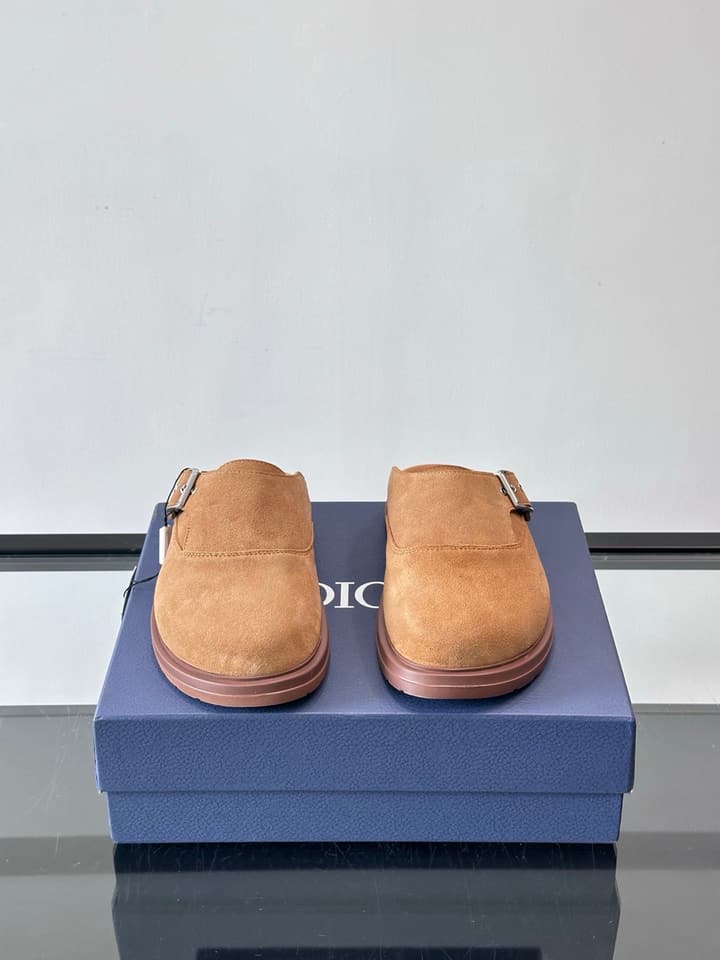 Dior Oblique Closed-Toe Mules in Black