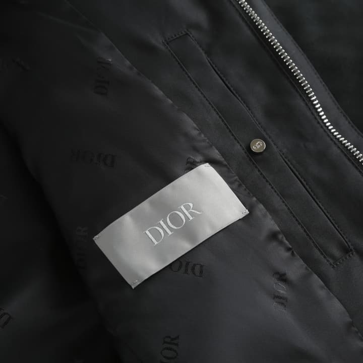 Dior Lambskin Leather Jacket – 25FW in Black Satin Leather Jacket