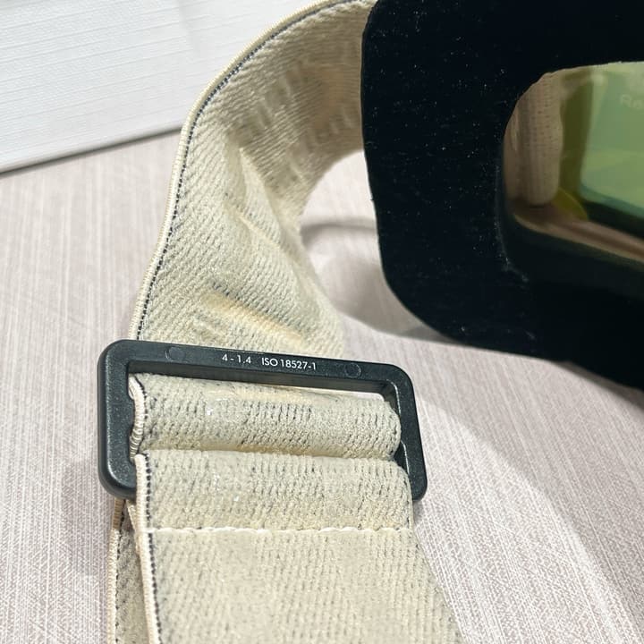 Celine Ski Goggles in Black Frame Silver Lens