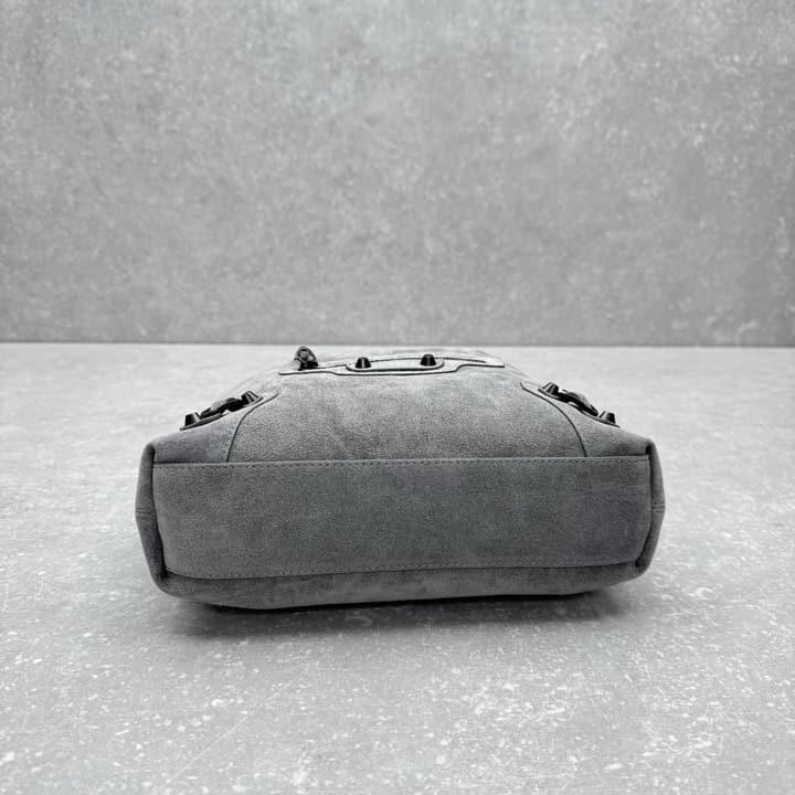 Balenciaga Le City Hobo Bag – Small in Frosted Grey