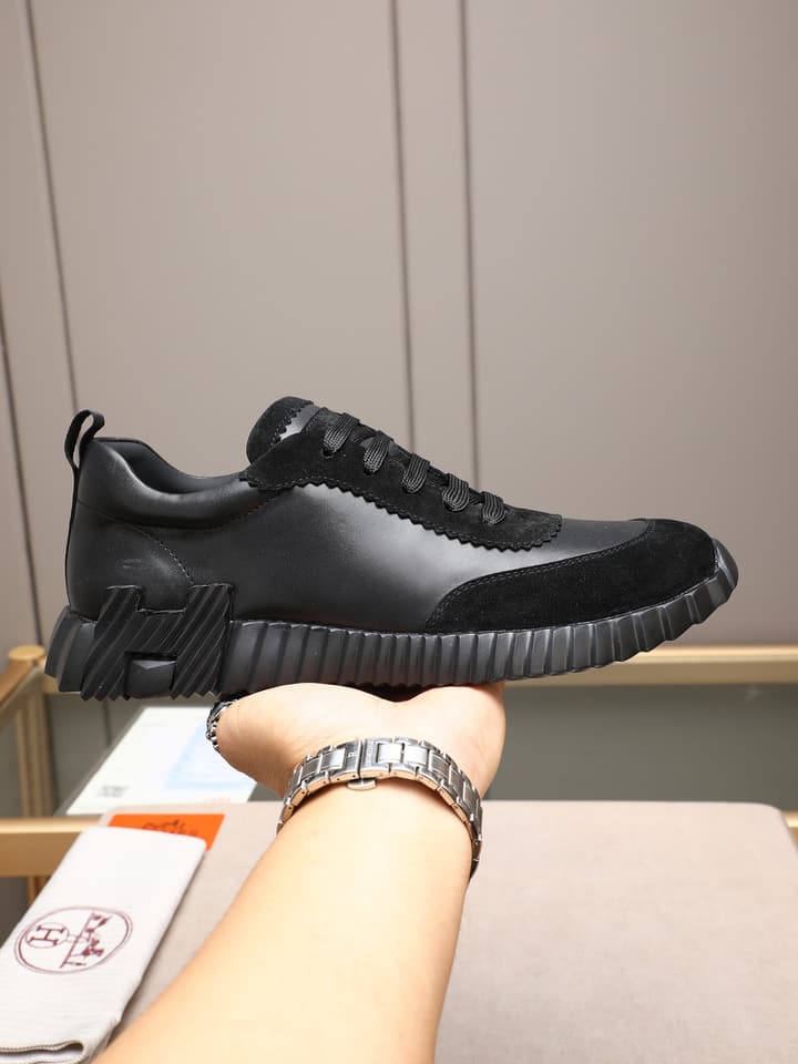 Hermès Bouncing Men's Sport Sneakers in Navy Blue