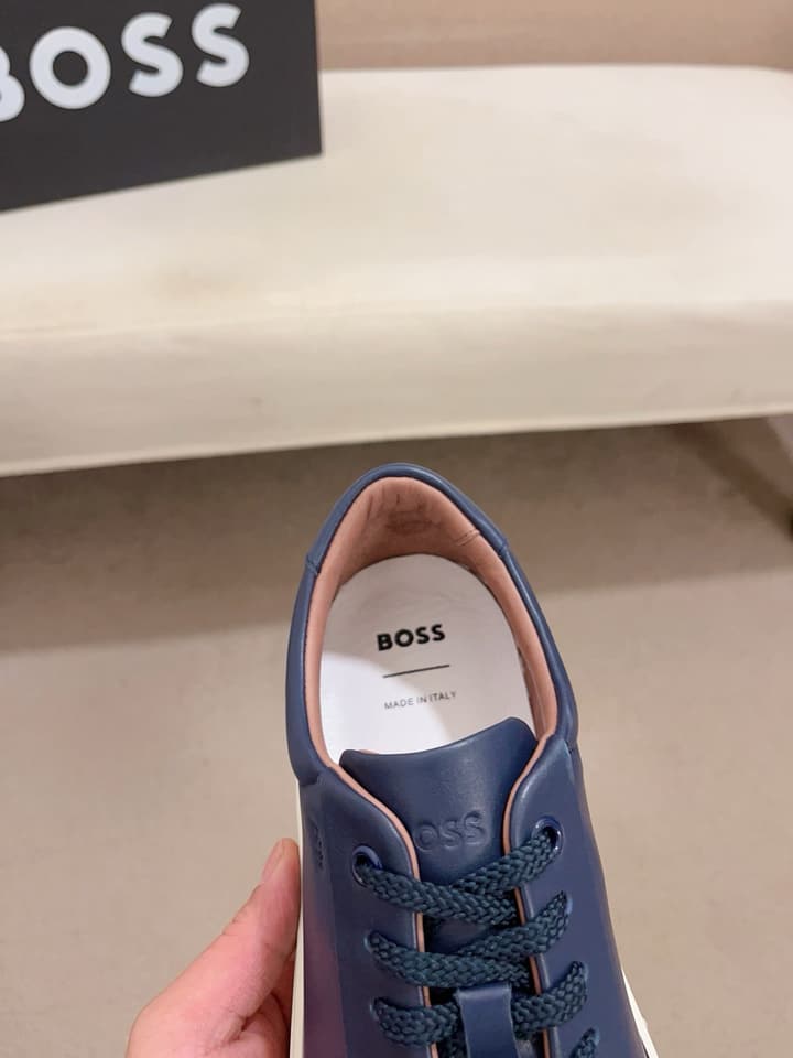 Boss Premium Casual Men's Sneakers in Black Monochromatic