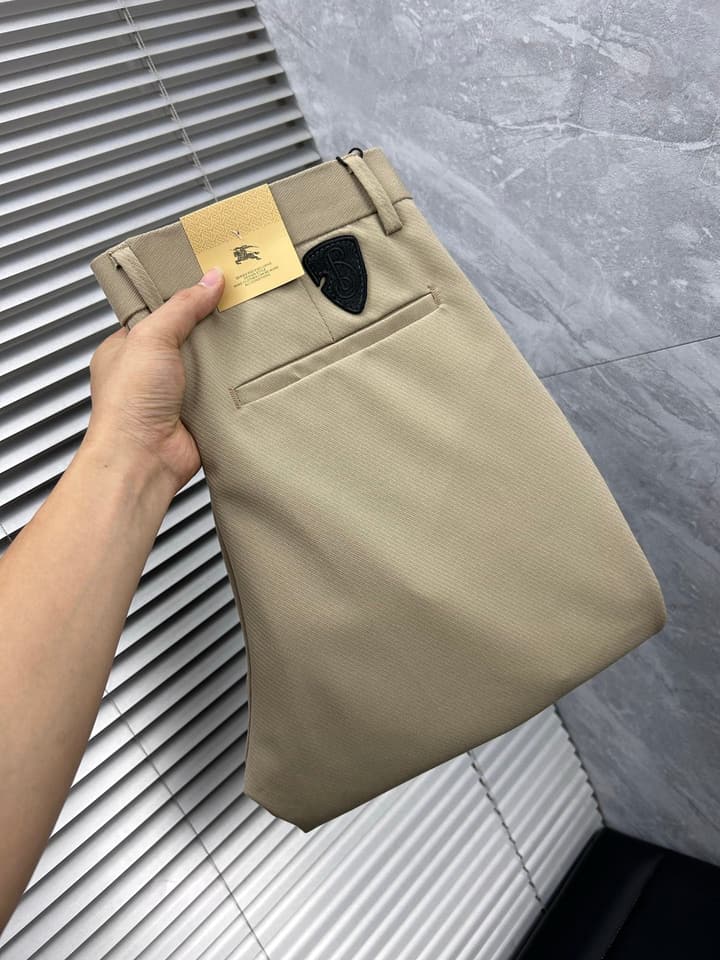 Burberry Tailored Casual Trousers – 2025SS in Camel Brown