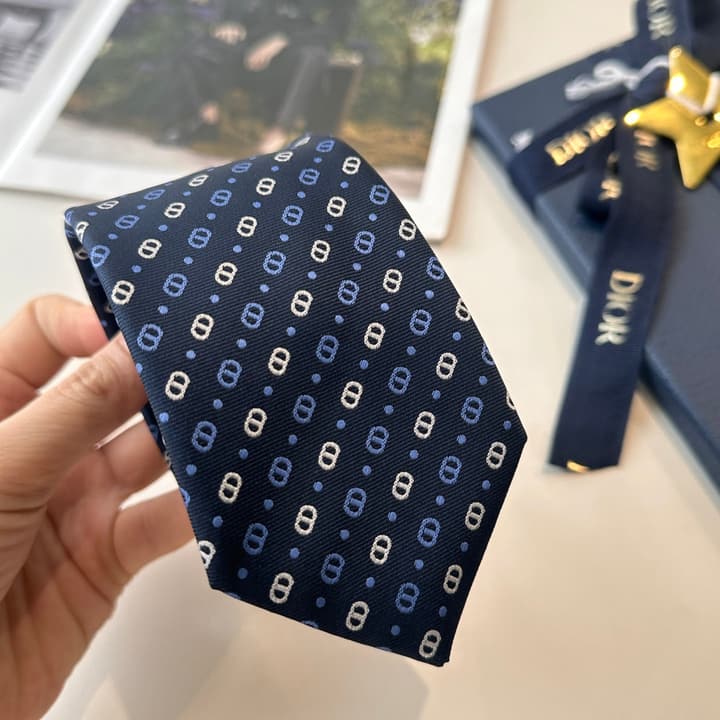 Dior Men's Logo Tie in Black