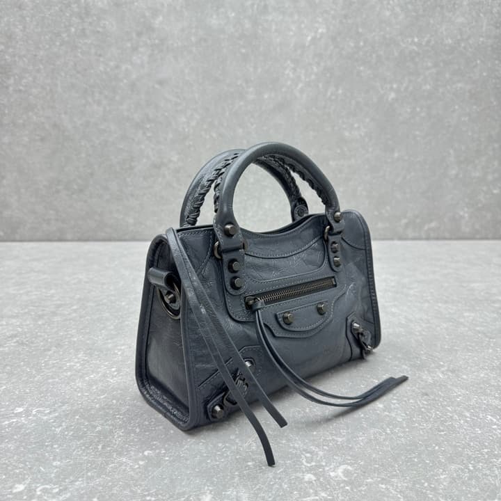 Balenciaga Le City Mini Bag – 2024 in Volcanic Rock Grey