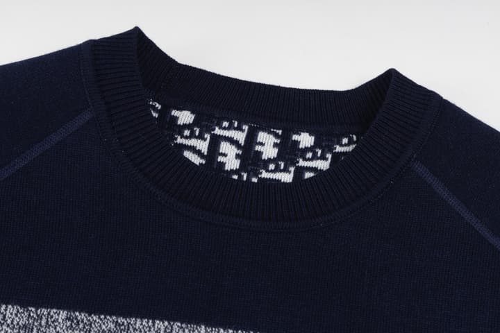 Dior Reversible Oblique Cashmere Crewneck Sweater – 25FW in Grey