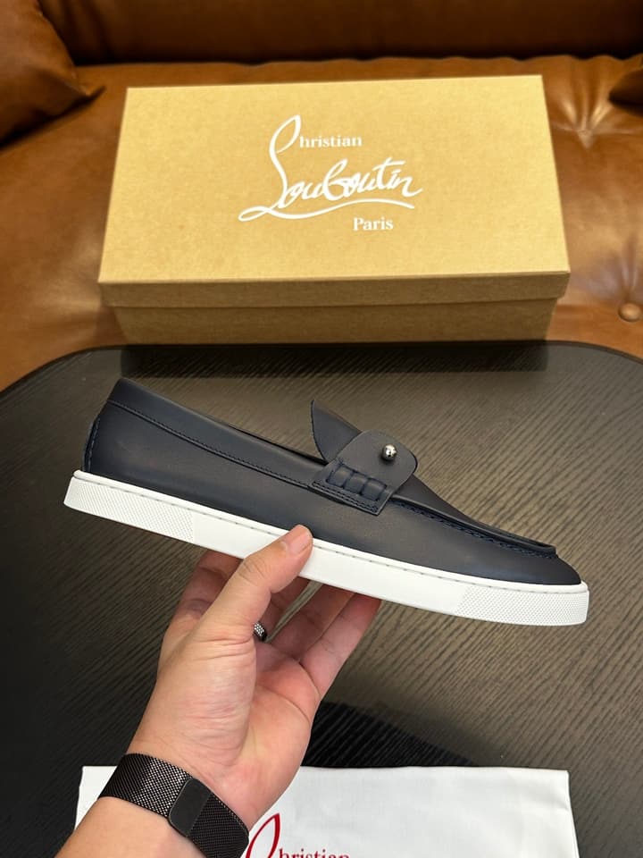 Christian Louboutin Men's Casual Sneakers in All White