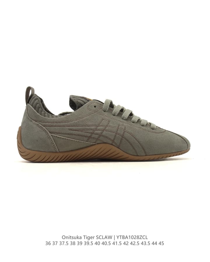 Onitsuka Tiger SCLAW Low-Top Casual Sneakers in Tan Upper With Beige Sole