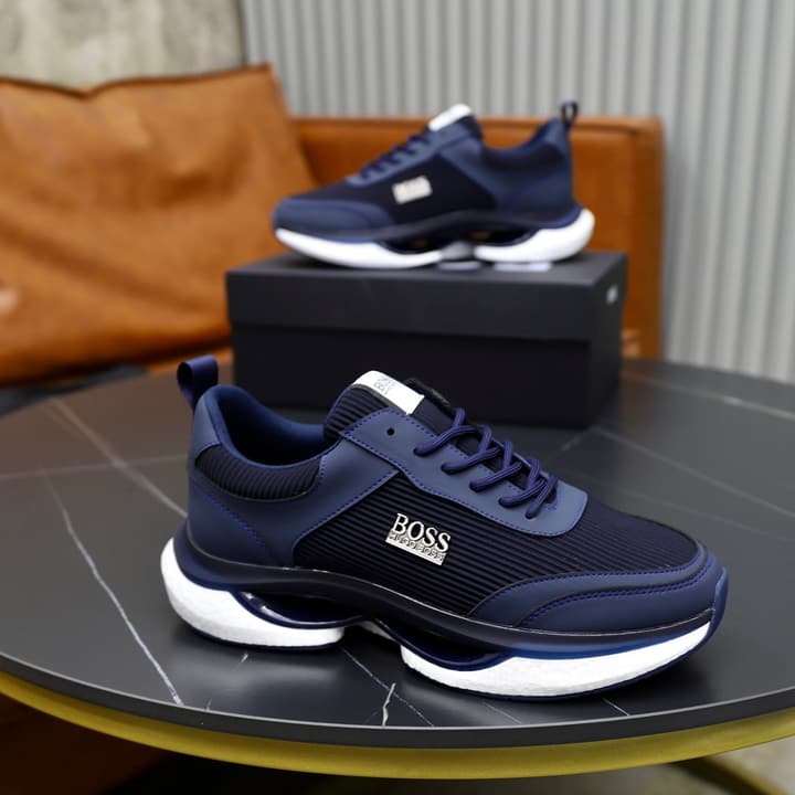 Boss 2024 Knit Sneakers – New Collection in Black Knit