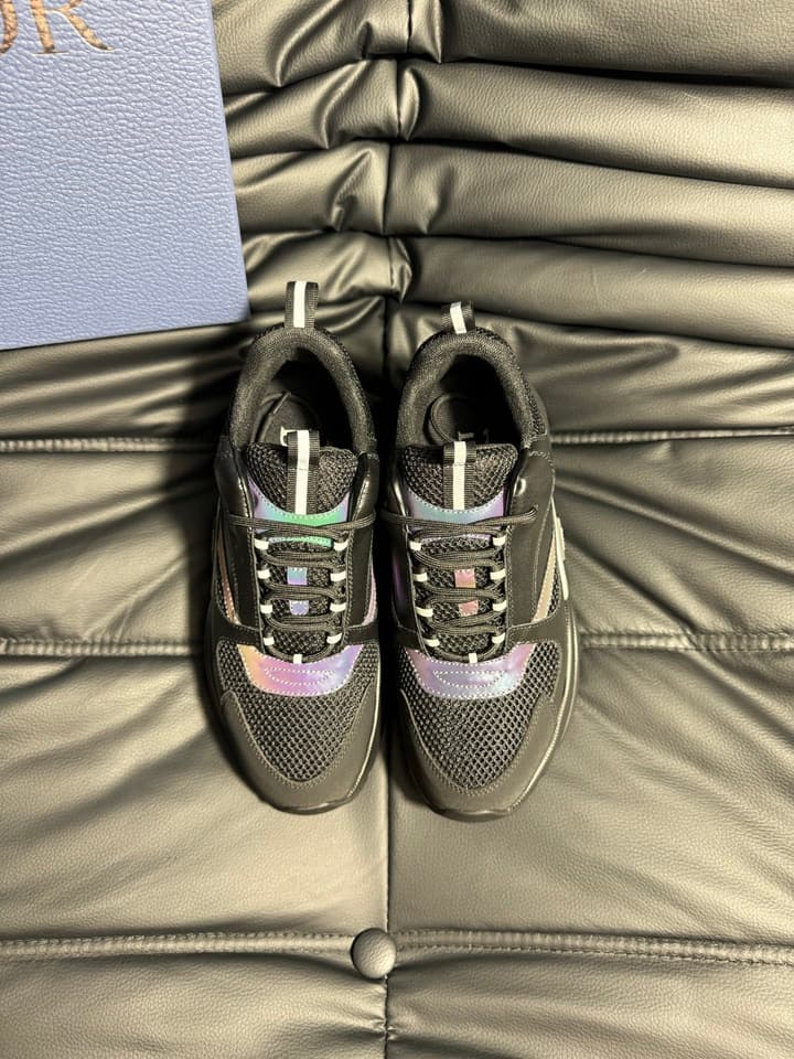 Dior B22 Calfskin Sneakers in Black