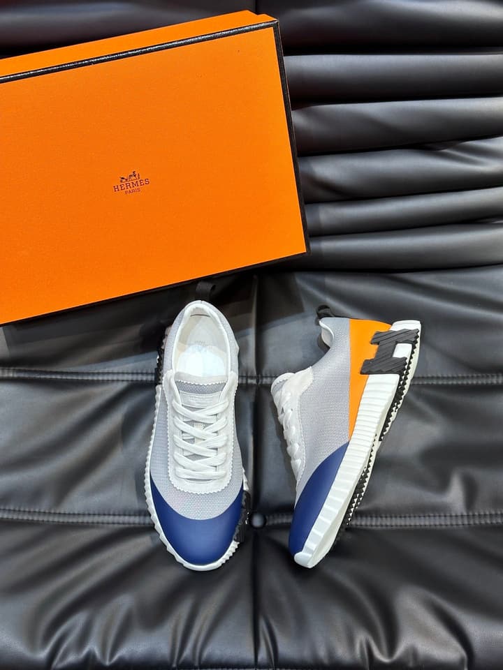 Hermès Bouncing Sneakers in Charcoal