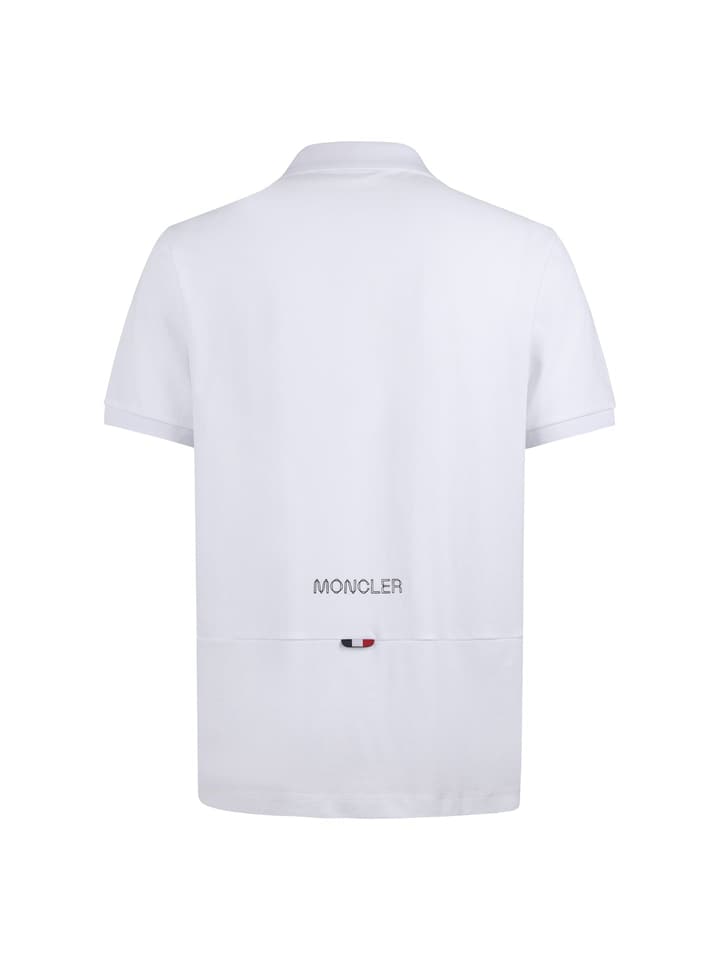 Moncler Logo Patch Cotton Pique Polo Shirt – 26SS in Black
