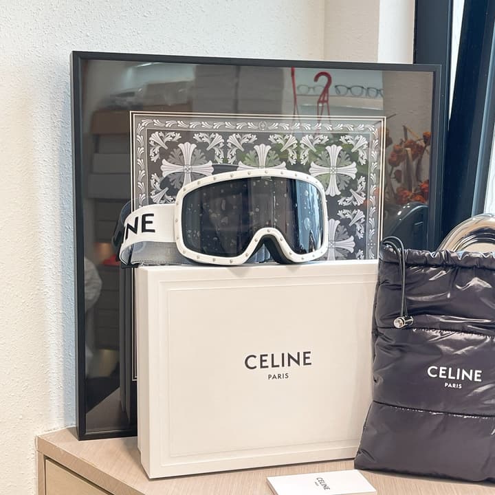 Celine Ski Goggles in All Black Frame