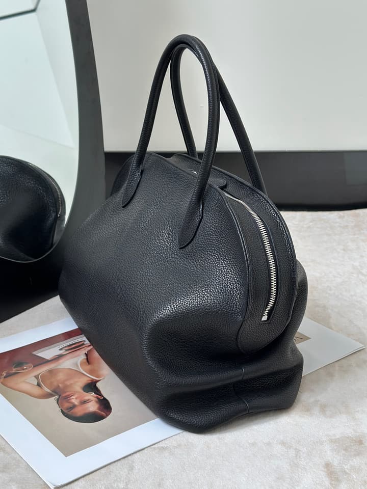 The Row Agnes 15 Leather Bowling Bag
