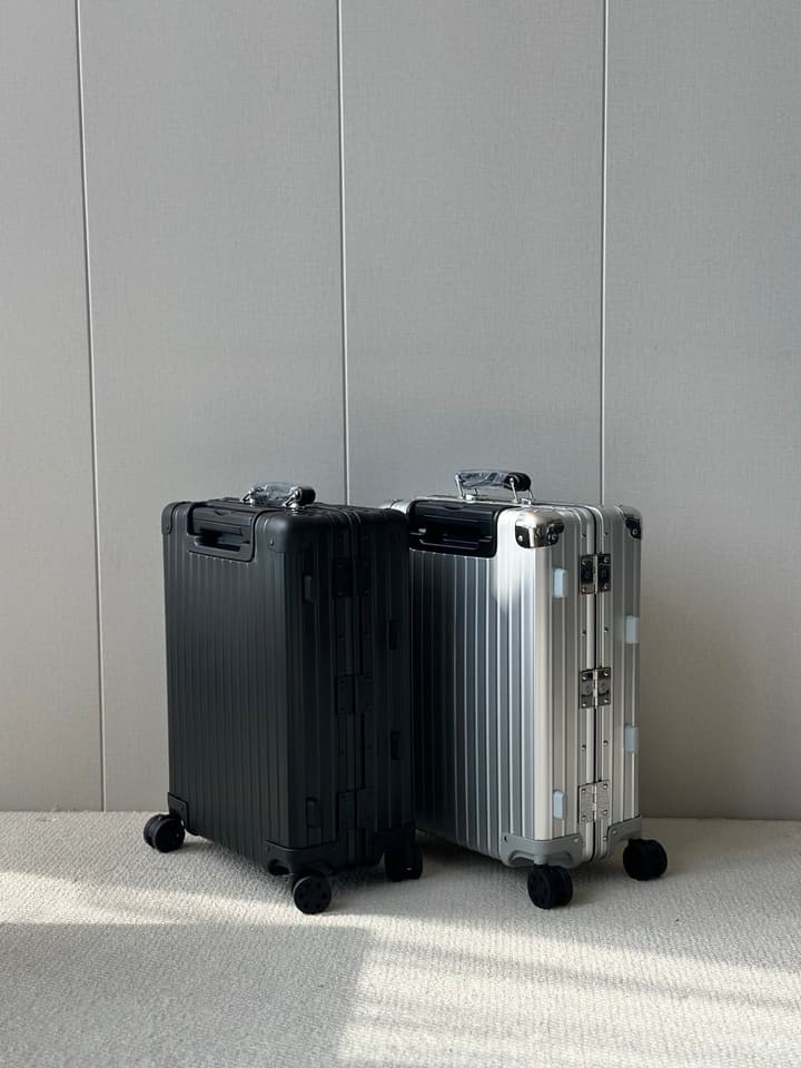 Rimowa 973 Retro Aluminum-Magnesium Luggage in Black