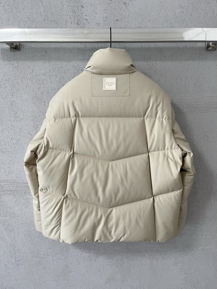 Fendi European Limited Edition Down Jacket in Cream White