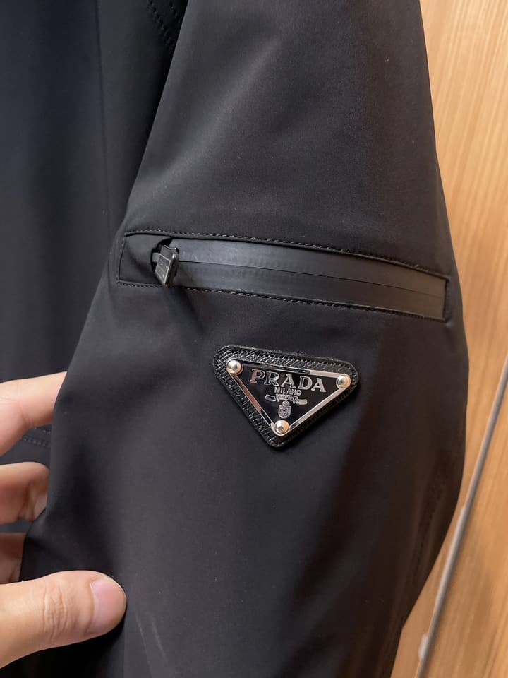 Prada Linea Rossa Gore-Tex Hooded Puffer Jacket in Black Hooded Anorak