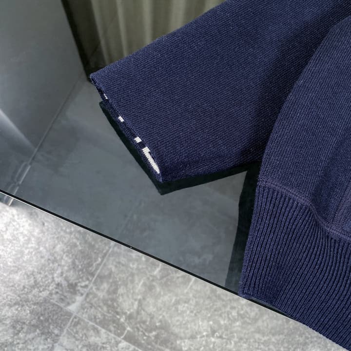 Hermès Classic Jacquard Cashmere Hooded Cardigan in Dark Jacquard Pattern