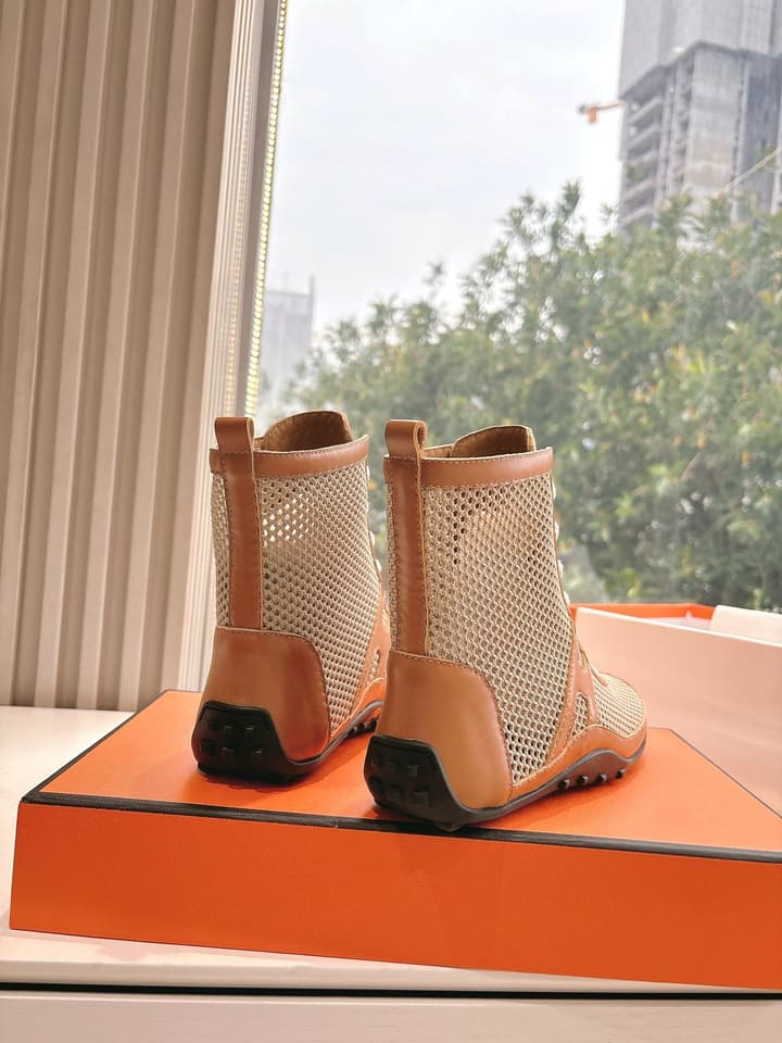 Hermès Bouncing Mesh Sneakers in Black