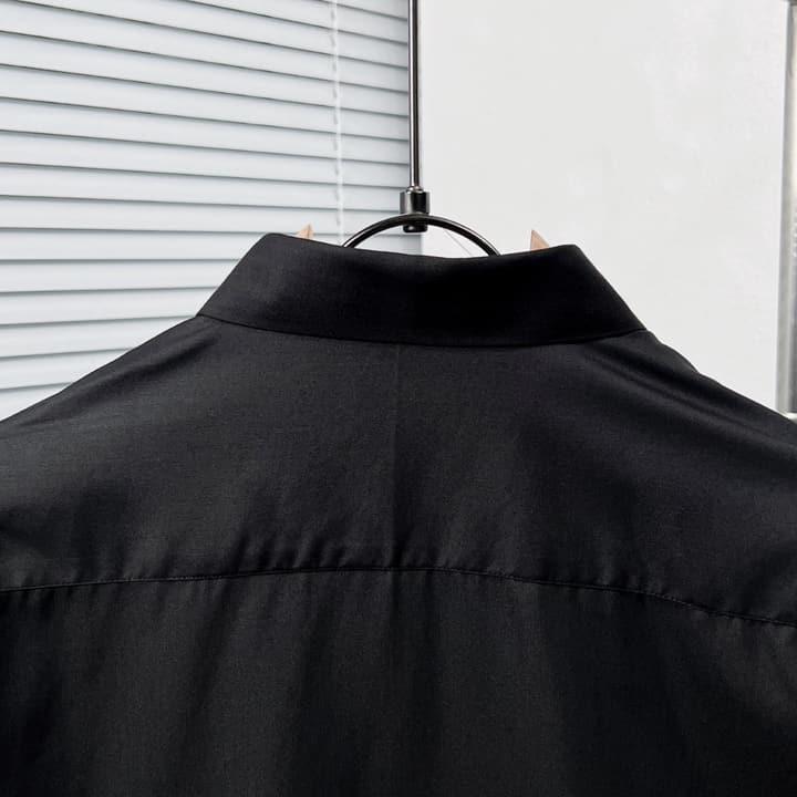Loewe Crest Embroidered Shirt in Black