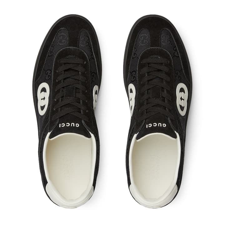Gucci German Training Sneakers – 24SS in Black With White Logo