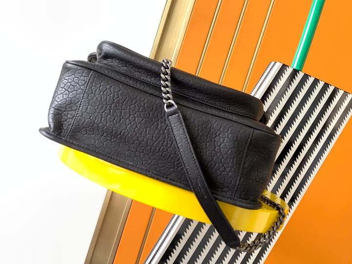 Saint Laurent Niki Medium Flap Bag in Cream Leather