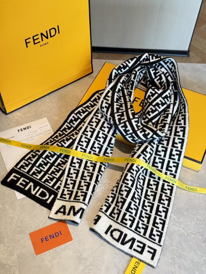 Fendi Cashmere Wool Scarf