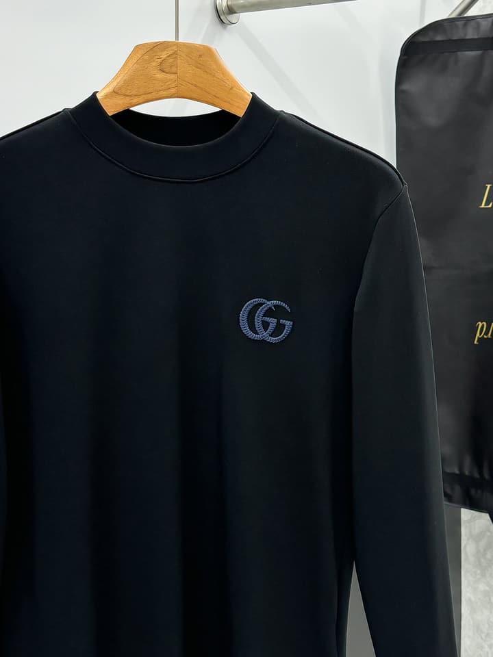 Gucci 2025FW Fashion Casual Long Sleeve T-Shirt – 2025FW in Black