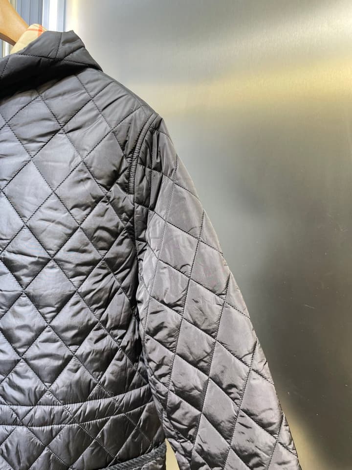 Burberry Checkerboard Padded Jacket in Black