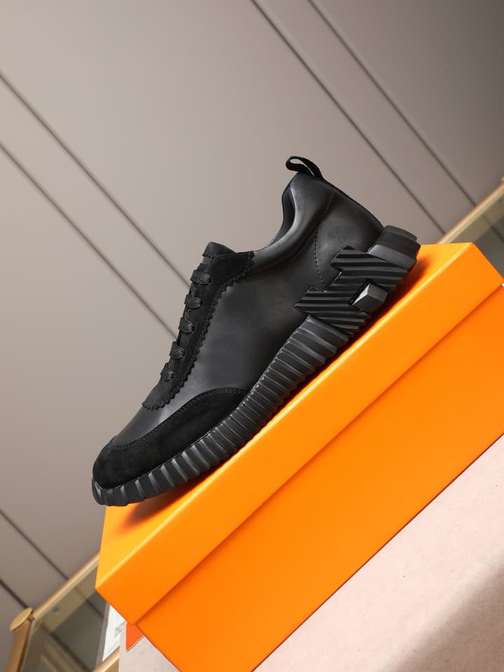 Hermès Bouncing Men's Sport Sneakers in Navy Blue